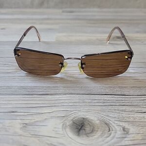 Calvin Klein CK1042 119‎ Eyeglasses Brown Half Rim FRAMES ONLY 54-17-130